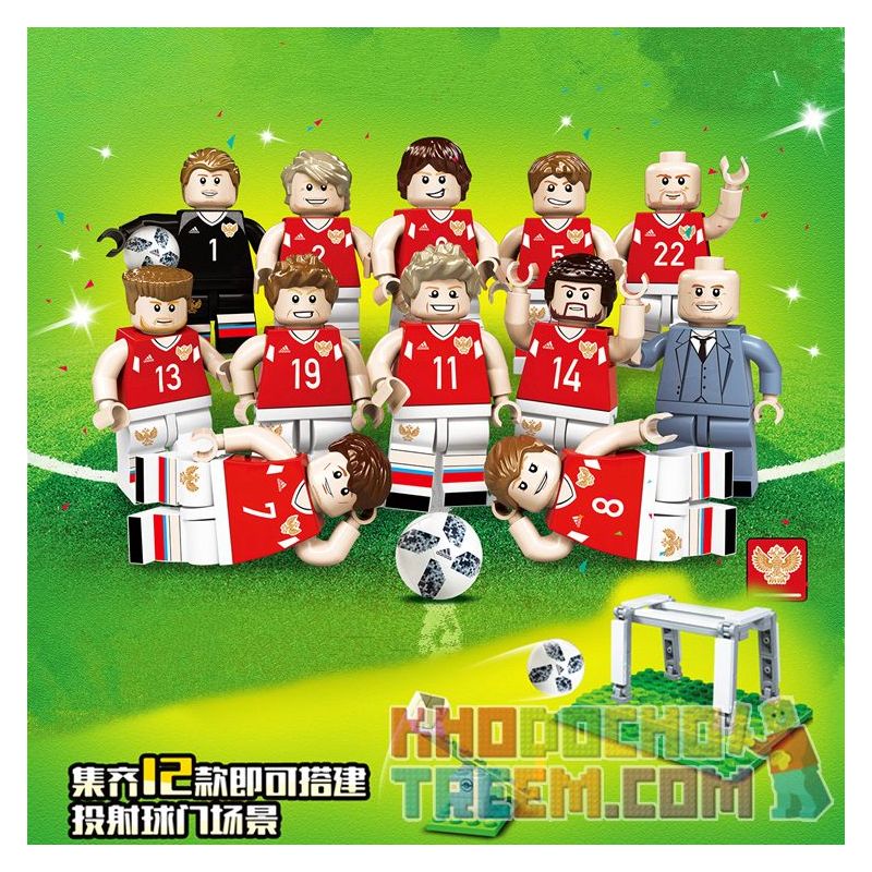 QG 662 non Lego CUP WORLD NGA 2018 bộ đồ chơi xếp lắp ráp ghép mô hình SPORTS FIFA WORLD CUP RUSSIA2018