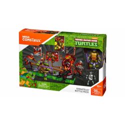 MEGA BLOKS DXF17 Xếp hình kiểu Lego TEENAGE MUTANT NINJA TURTLES Donatello™ Battle Pack Túi Chiến đấu Dona Toyo 98 khối