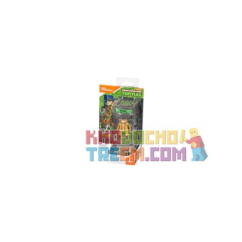 MEGA BLOKS DXF14 non Lego BIẾN THỂ RAFAEL bộ đồ chơi xếp lắp ráp ghép mô hình Teenage Mutant Ninja Turtles RAPHAEL™ MUTAGEN CANISTER Ninja Rùa 44 khối