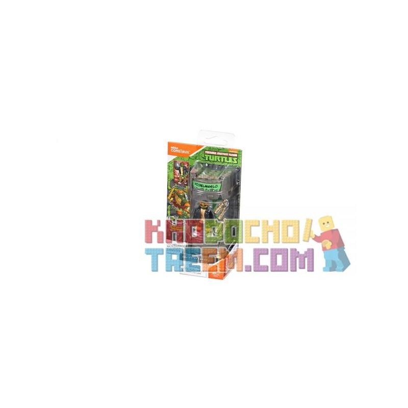 MEGA BLOKS DXF13 non Lego MI KAANGQI ROAN. bộ đồ chơi xếp lắp ráp ghép mô hình Teenage Mutant Ninja Turtles MICHELANGELO™ MUTAGEN CANISTER Ninja Rùa 49 khối