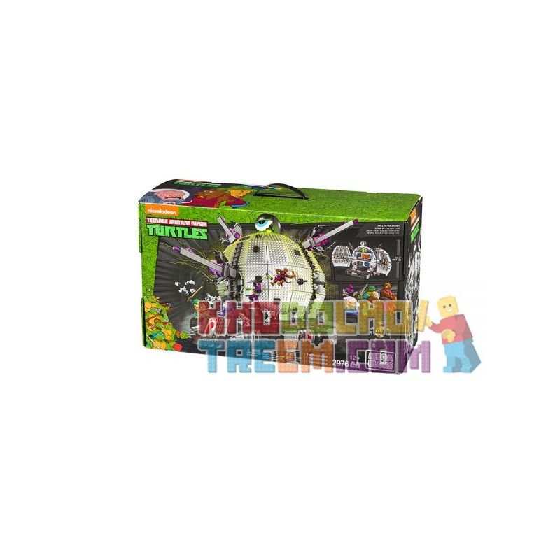 MEGA BLOKS DPD82 non Lego TECHNODROM. bộ đồ chơi xếp lắp ráp ghép mô hình Teenage Mutant Ninja Turtles TECHNODROME Ninja Rùa 2976 khối