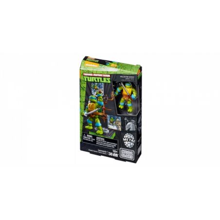 MEGA BLOKS DMW25 non  SÊ-RI CỔ ĐIỂN LEONADO. bộ đồ chơi xếp lắp ráp ghép mô hình Teenage Mutant Ninja Turtles CLASSIC SERIES LEONARDO™ Ninja Rùa 38 khối