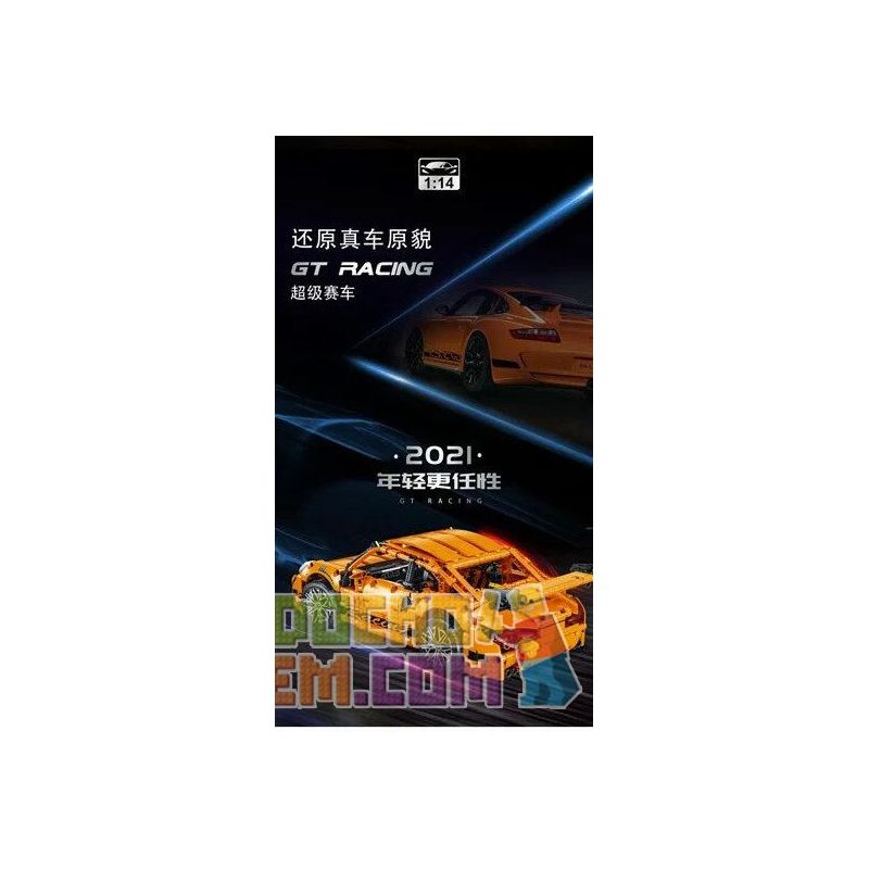 MorkModel 023024-1 023024-2 023024-3 Mork Model 023024-1 023024-2 023024-3 non  PORSCHE 911 GT 1:14 tỷ lệ 1:14 bộ đồ chơi xếp lắp ráp ghép mô hình  GT RACING Kỹ Thuật Công Nghệ Cao Mô Hình Phương Tiện 1268 khối