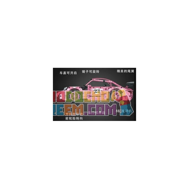 MorkModel 023024-1 023024-2 023024-3 Mork Model 023024-1 023024-2 023024-3 non  PORSCHE 911 GT 1:14 tỷ lệ 1:14 bộ đồ chơi xếp lắp ráp ghép mô hình  GT RACING Kỹ Thuật Công Nghệ Cao Mô Hình Phương Tiện 1268 khối