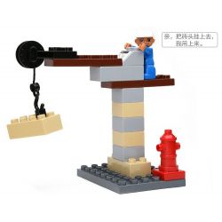 HYSTOYS HONGYUANSHENG AOLEDUOTOYS  HG-1333 1333 HG1333 Xếp hình kiểu Lego Duplo DUPLO My First Construction Site Công Trường Xây Dựng Nhỏ 36 khối
