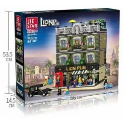 JIESTAR 89107 REBRICKABLE MOC-30010 30010 MOC30010 non  LION BAR. bộ đồ chơi xếp lắp ráp ghép mô hình Modular Buildings LION PUB Mô Hình Nhà Cửa 5892 khối