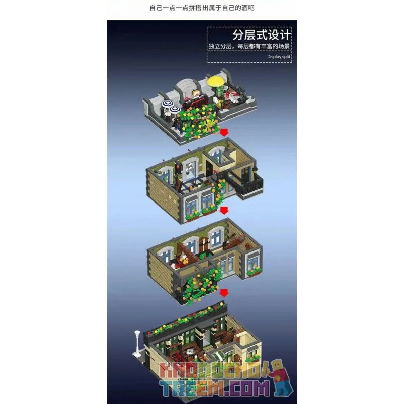 JIESTAR 89107 REBRICKABLE MOC-30010 30010 MOC30010 non  LION BAR. bộ đồ chơi xếp lắp ráp ghép mô hình Modular Buildings LION PUB Mô Hình Nhà Cửa 5892 khối JIESTAR 89107 REBRICKABLE MOC-30010 30010 MOC30010 non  LION BAR. bộ đồ chơi xếp lắp ráp ghép mô hình Modular Buildings LION PUB Mô Hình Nhà Cửa 5892 khối