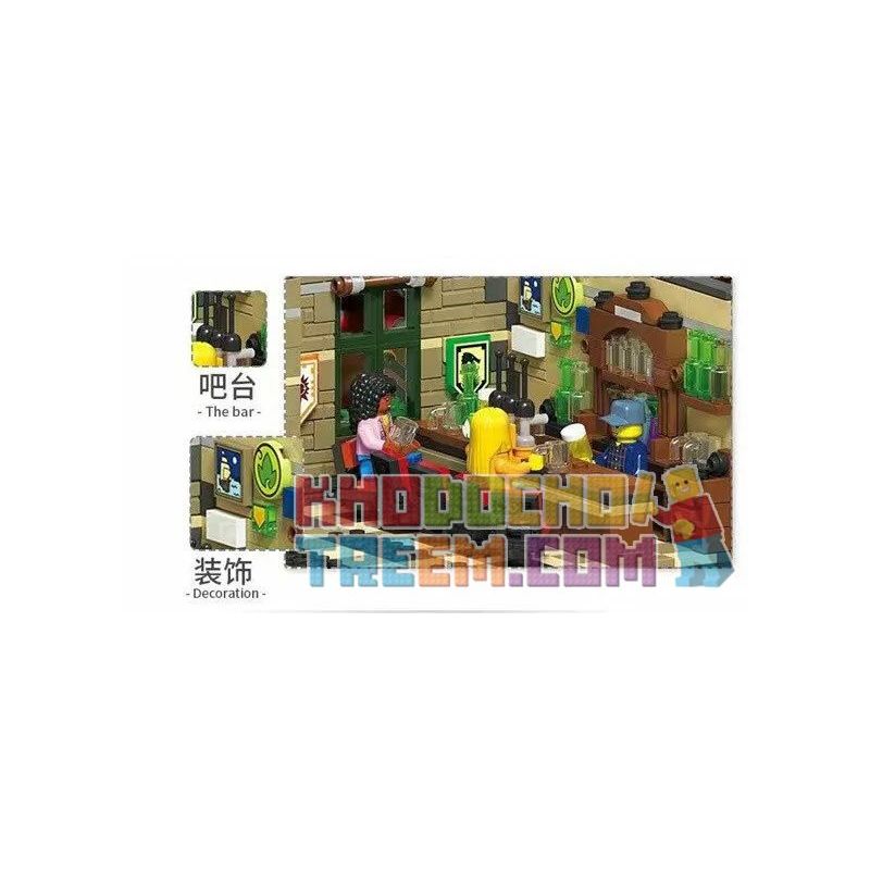 JIESTAR 89107 REBRICKABLE MOC-30010 30010 MOC30010 non  LION BAR. bộ đồ chơi xếp lắp ráp ghép mô hình Modular Buildings LION PUB Mô Hình Nhà Cửa 5892 khối JIESTAR 89107 REBRICKABLE MOC-30010 30010 MOC30010 non  LION BAR. bộ đồ chơi xếp lắp ráp ghép mô hình Modular Buildings LION PUB Mô Hình Nhà Cửa 5892 khối