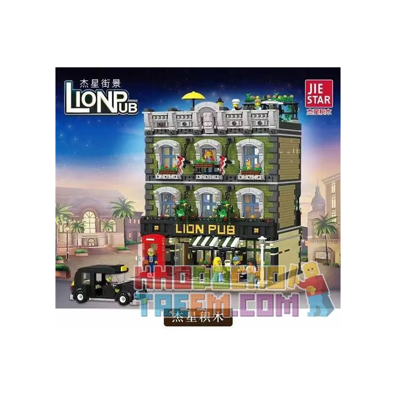 JIESTAR 89107 REBRICKABLE MOC-30010 30010 MOC30010 non  LION BAR. bộ đồ chơi xếp lắp ráp ghép mô hình Modular Buildings LION PUB Mô Hình Nhà Cửa 5892 khối JIESTAR 89107 REBRICKABLE MOC-30010 30010 MOC30010 non  LION BAR. bộ đồ chơi xếp lắp ráp ghép mô hình Modular Buildings LION PUB Mô Hình Nhà Cửa 5892 khối