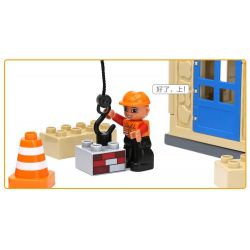 HYSTOYS HONGYUANSHENG AOLEDUOTOYS  HG-1333 1333 HG1333 Xếp hình kiểu Lego Duplo DUPLO My First Construction Site Công Trường Xây Dựng Nhỏ 36 khối