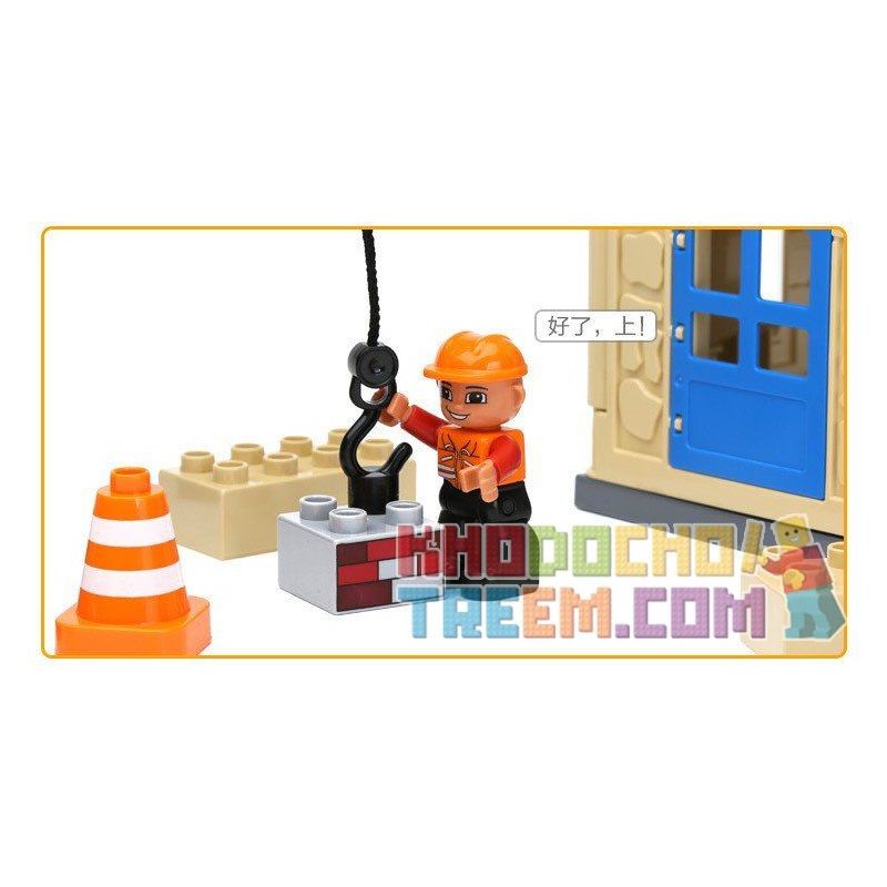 HYSTOYS HONGYUANSHENG AOLEDUOTOYS HG-1333 1333 HG1333 Xếp hình kiểu    My First Construction Site Công Trường Xây Dựng Nhỏ 36 khối