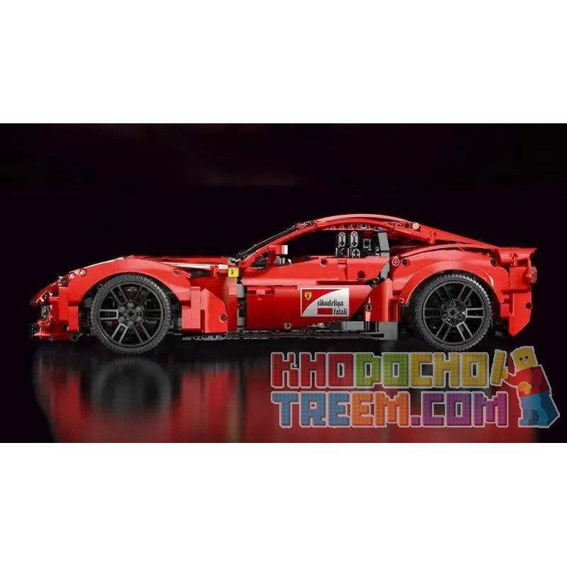 REBRICKABLE MOC-66207 66207 MOC66207 TA GAOLE T5001 5001 non Lego FERRARI F12 BERLINETTA 1:10 tỷ lệ 1:10 bộ đồ chơi xếp lắp ráp ghép mô hình Technic Kỹ Thuật Công Nghệ Cao Mô Hình Phương Tiện 1171 khối