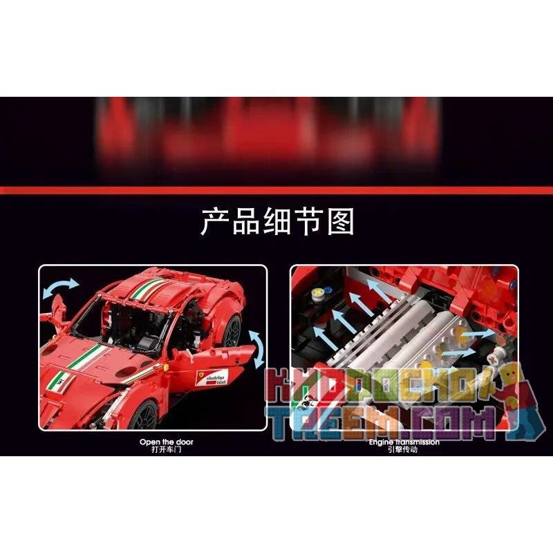 REBRICKABLE MOC-66207 66207 MOC66207 TA GAOLE T5001 5001 non  FERRARI F12 BERLINETTA 1:10 tỷ lệ 1:10 bộ đồ chơi xếp lắp ráp ghép mô hình  Kỹ Thuật Công Nghệ Cao Mô Hình Phương Tiện 1171 khối