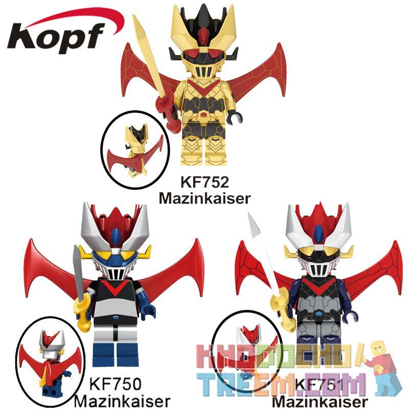 KOPF KF6036 6036 KF490 KF491 non Lego DEVIL CAESAR. bộ đồ chơi xếp lắp ráp ghép mô hình MAZINKAISER