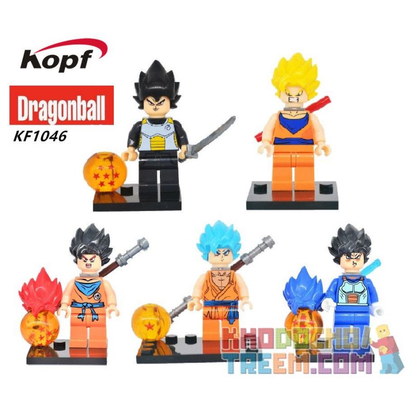 KOPF KF1046 1046 non Lego BẢY QUẢ BÓNG RỒNG bộ đồ chơi xếp lắp ráp ghép mô hình Collectable Minifigures DRAGONBALL Búp Bê Sưu Tầm