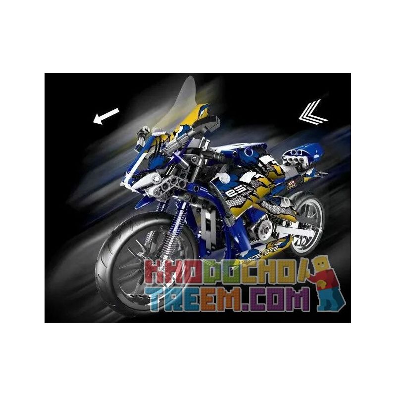 TA GAOLE T3010 3010 non  XE MÁY bộ đồ chơi xếp lắp ráp ghép mô hình  MOTORCYCLE Kỹ Thuật Công Nghệ Cao Mô Hình Phương Tiện 446 khối