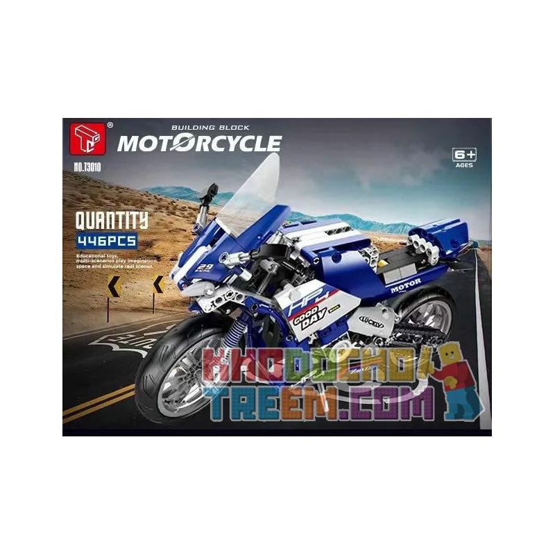 TA GAOLE T3010 3010 non  XE MÁY bộ đồ chơi xếp lắp ráp ghép mô hình  MOTORCYCLE Kỹ Thuật Công Nghệ Cao Mô Hình Phương Tiện 446 khối