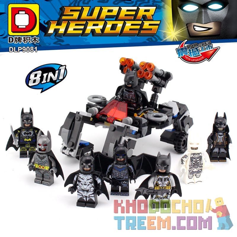 DUO LE PIN DLP9081 9081 non Lego BATMAN 8. bộ đồ chơi xếp lắp ráp ghép mô hình The Lego Batman Movie SUPER HEROES Người Dơi Bảo Vệ Gotham