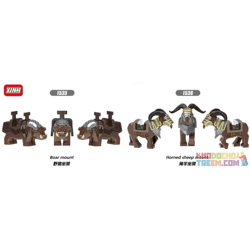 XINH 1535 1536 non Lego DWARF MOUNT. bộ đồ chơi xếp lắp ráp ghép mô hình Medieval Castle Chiến Tranh Trung Cổ