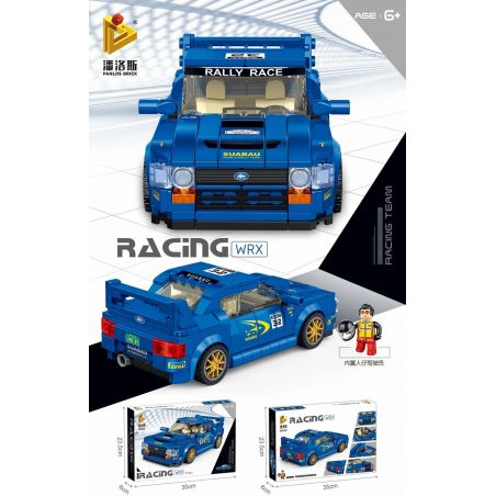 PanlosBrick 66032 666032 Panlos Brick 66032 666032 non  SUBARU WRX. bộ đồ chơi xếp lắp ráp ghép mô hình Racers RACING SUBARU WRX Đua Tốc Độ 347 khối