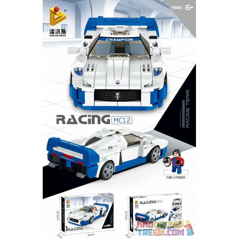 PanlosBrick 66029 Panlos Brick 66029 non Lego MASERATI MC12. bộ đồ chơi xếp lắp ráp ghép mô hình Racers RACING MASERATI MC12 Đua Tốc Độ 331 khối