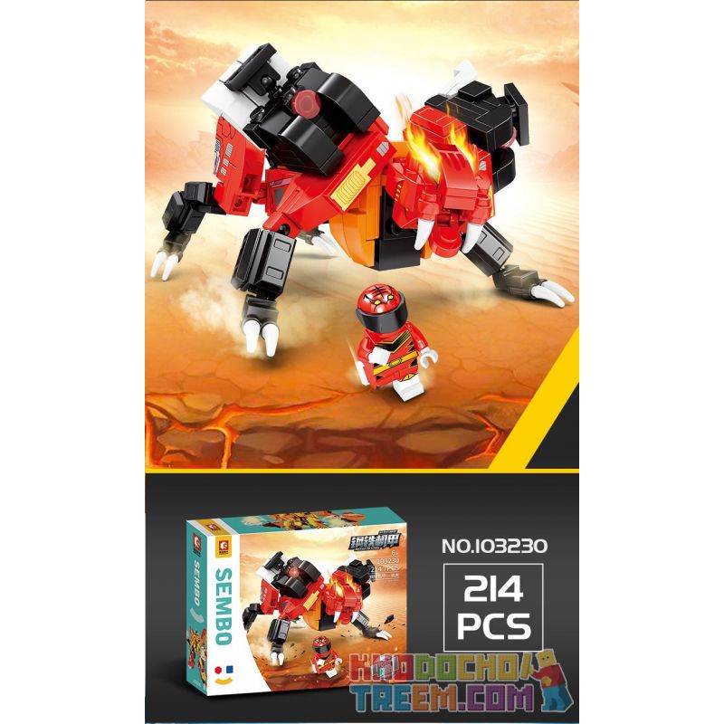 SEMBO 103229 103230 103231 103232 non  4 SỰ KẾT HỢP CỦA ỐNG KÍNH NGỌN LỬA ĐIÊN CHIM ƯNG bộ đồ chơi xếp lắp ráp ghép mô hình MECHA OF STEEL 780 khối