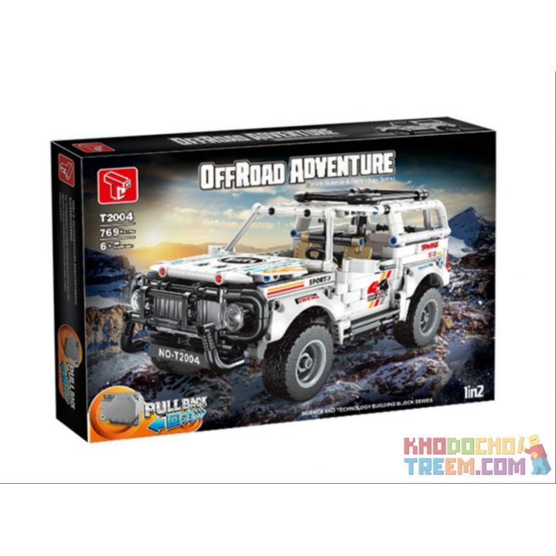 TA GAOLE T2004 2004 non Lego TOYOTA LAND CRUISER KÉO VỀ bộ đồ chơi xếp lắp ráp ghép mô hình Technic OFFROAD ADVENTURE Kỹ Thuật Công Nghệ Cao Mô Hình Phương Tiện 769 khối