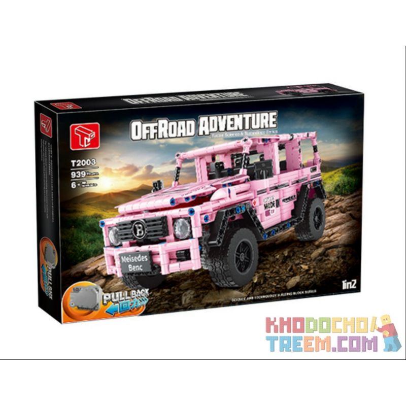 TA GAOLE T2003 2003 non Lego MERCEDES BENZ G LỚN XE PULLBACK bộ đồ chơi xếp lắp ráp ghép mô hình Technic OFFROAD ADVENTURE Kỹ Thuật Công Nghệ Cao Mô Hình Phương Tiện 939 khối