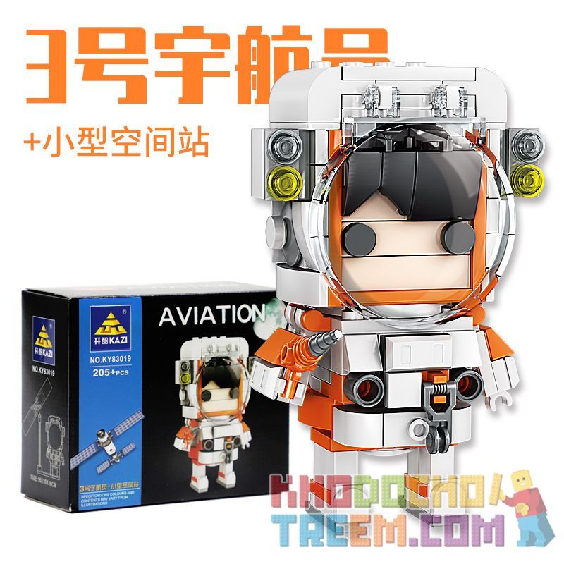 Kazi KY83017 83017 KY83018 83018 KY83019 83019 KY83020 83020 non  PHI HÀNH GIA VÀ CÔNG CỤ HÀNG KHÔNG VŨ TRỤ MINI 4 bộ đồ chơi xếp lắp ráp ghép mô hình Brickheadz AVIATION Nhân Vật Đầu To 793 khối