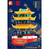 SEMBO 608005 non  GIỐNG bộ đồ chơi xếp lắp ráp ghép mô hình Architecture PALACE BUILDING Công Trình Kiến Trúc 434 khối