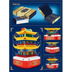 SEMBO 608005 non  GIỐNG bộ đồ chơi xếp lắp ráp ghép mô hình Architecture PALACE BUILDING Công Trình Kiến Trúc 434 khối