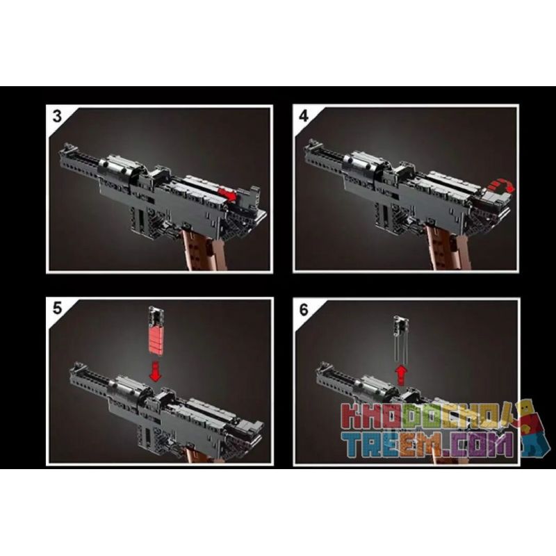 MouldKing 14011 Mould King 14011 non  MESSER C96. bộ đồ chơi xếp lắp ráp ghép mô hình Gun MAUSER C96 Súng 368 khối