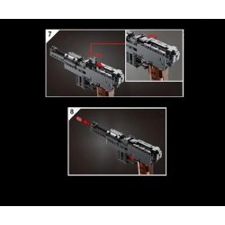 MouldKing 14011 Mould King 14011 non  MESSER C96. bộ đồ chơi xếp lắp ráp ghép mô hình Gun MAUSER C96 Súng 368 khối