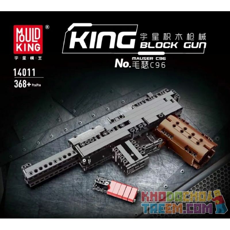 MouldKing 14011 Mould King 14011 non  MESSER C96. bộ đồ chơi xếp lắp ráp ghép mô hình Gun MAUSER C96 Súng 368 khối
