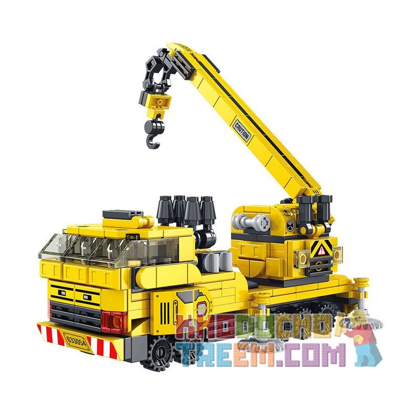 PanlosBrick 633054 Panlos Brick 633054 non Lego CẦN CẨU KỸ THUẬT 12IN1. bộ đồ chơi xếp lắp ráp ghép mô hình CONSTRUCTION CRANEL 571 khối