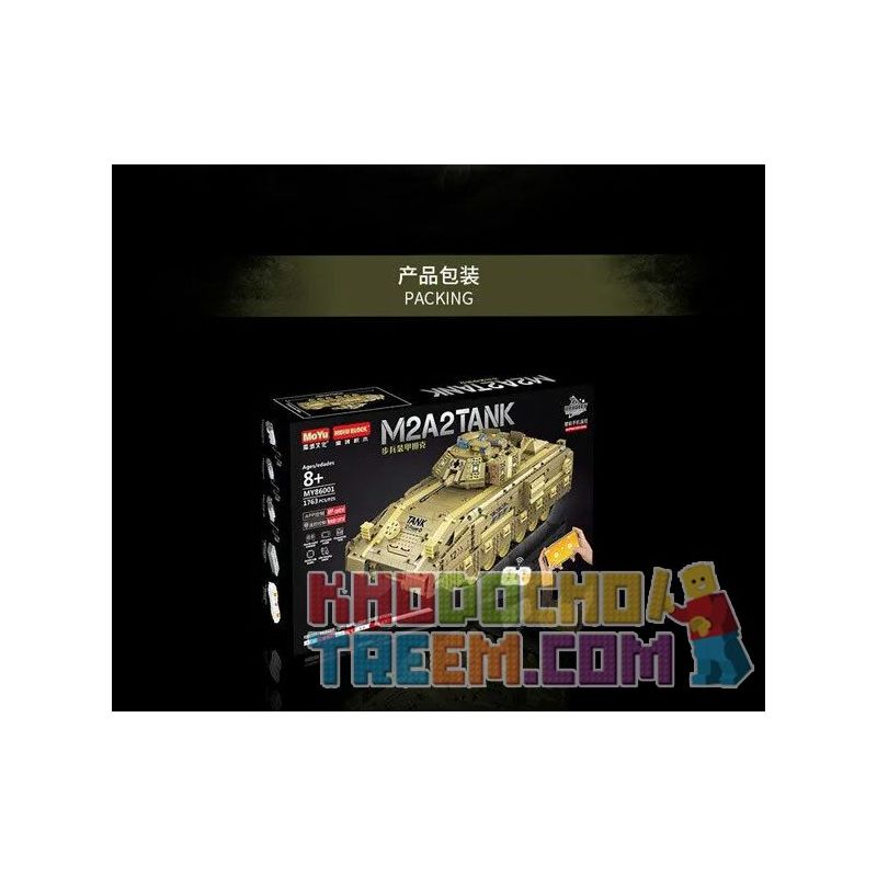 MOYU BLOCK MY86001 86001 non  BỂ BỌC THÉP BỘ BINH M2A2 bộ đồ chơi xếp lắp ráp ghép mô hình  M2A2 TANK Kỹ Thuật Công Nghệ Cao Mô Hình Phương Tiện 1763 khối