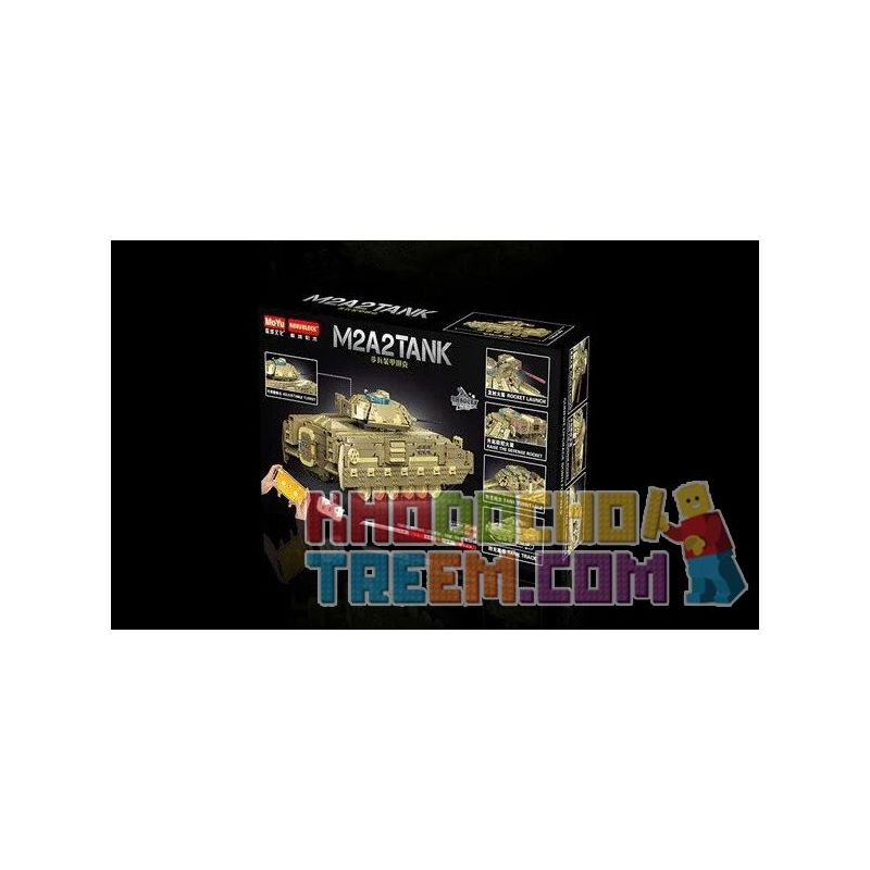 MOYU BLOCK MY86001 86001 non  BỂ BỌC THÉP BỘ BINH M2A2 bộ đồ chơi xếp lắp ráp ghép mô hình  M2A2 TANK Kỹ Thuật Công Nghệ Cao Mô Hình Phương Tiện 1763 khối