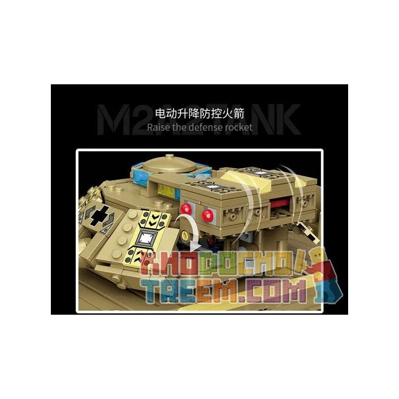 MOYU BLOCK MY86001 86001 non  BỂ BỌC THÉP BỘ BINH M2A2 bộ đồ chơi xếp lắp ráp ghép mô hình  M2A2 TANK Kỹ Thuật Công Nghệ Cao Mô Hình Phương Tiện 1763 khối