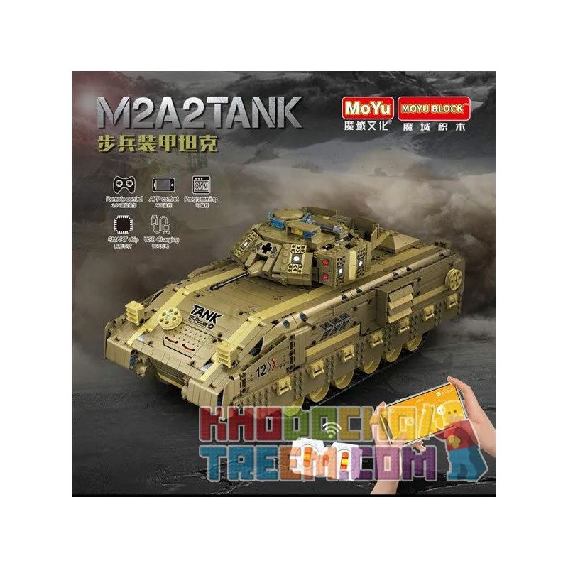 MOYU BLOCK MY86001 86001 non  BỂ BỌC THÉP BỘ BINH M2A2 bộ đồ chơi xếp lắp ráp ghép mô hình  M2A2 TANK Kỹ Thuật Công Nghệ Cao Mô Hình Phương Tiện 1763 khối