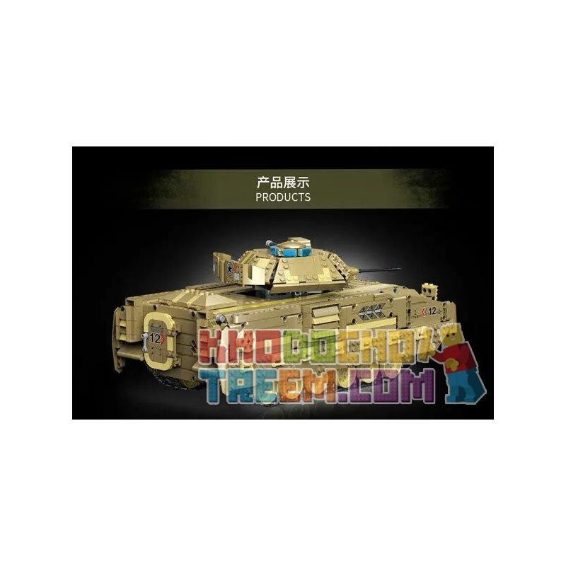 MOYU BLOCK MY86001 86001 non  BỂ BỌC THÉP BỘ BINH M2A2 bộ đồ chơi xếp lắp ráp ghép mô hình  M2A2 TANK Kỹ Thuật Công Nghệ Cao Mô Hình Phương Tiện 1763 khối