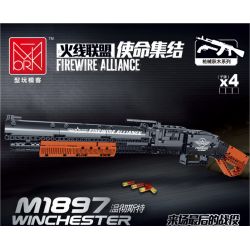 MorkModel 051003 Mork Model 051003 non  M1897 WINCHESTER. bộ đồ chơi xếp lắp ráp ghép mô hình FIREWIRE ALLIANCE WINCHESTER 791 khối