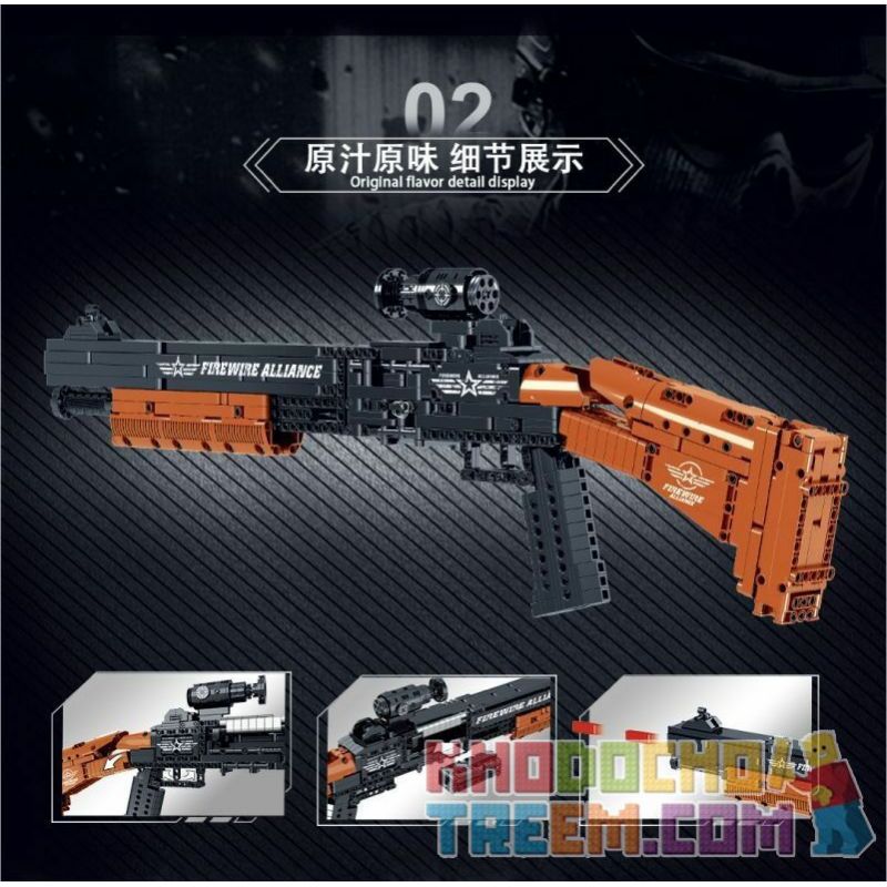 MorkModel 051001 Mork Model 051001 non  M4 BERNILI. bộ đồ chơi xếp lắp ráp ghép mô hình FIREWIRE ALLIANCE M4 BERNELLI 1137 khối