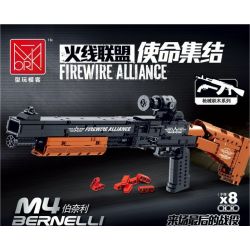 MorkModel 051001 Mork Model 051001 non  M4 BERNILI. bộ đồ chơi xếp lắp ráp ghép mô hình FIREWIRE ALLIANCE M4 BERNELLI 1137 khối