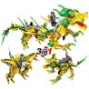 HSANHE 2257 non  RỒNG. bộ đồ chơi xếp lắp ráp ghép mô hình NINJA DRAGON KNIGHT