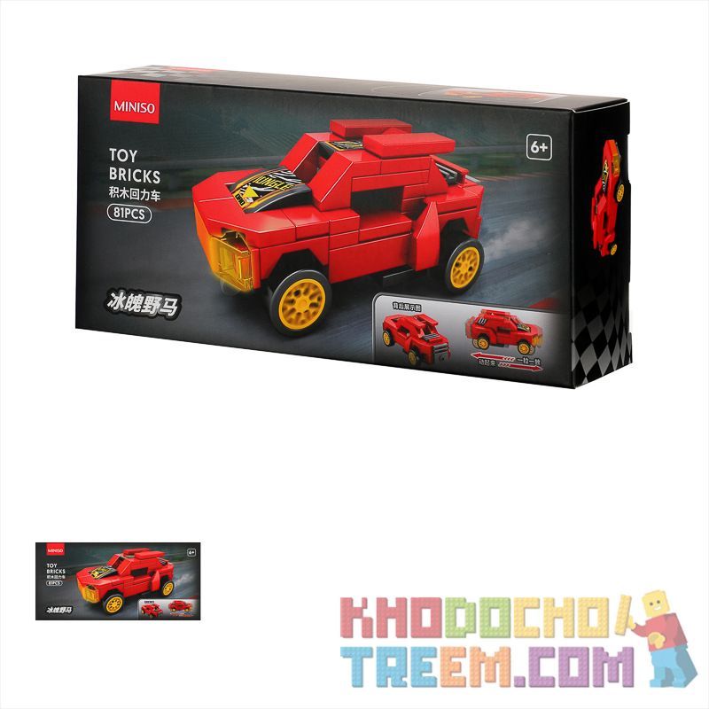 MINISO 607200 607201 607202 607203 607204 607205 607206 607207 non  MINI-BACK CAR 8 SÚNG THÉP BỐN BÁNH PIONEER EAGLE ĐÊM SÔNG SAO TỐC ĐỘ NGỰA HOANG PHANTOM WEILONG ĐUỔI THEO GIÓ CON ĐƯỜNG CƯỠI NGƯỜI ĐIÊN bộ đồ chơi xếp lắp ráp ghép mô hình Mini Racing Pacemaker Đua Xe Mini 640 khối