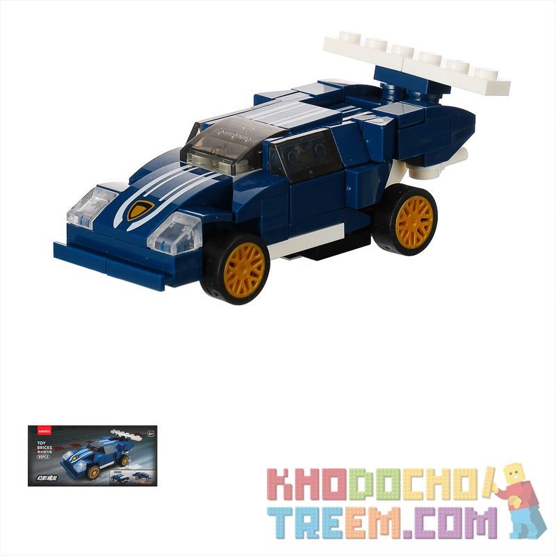 MINISO 607200 607201 607202 607203 607204 607205 607206 607207 non  MINI-BACK CAR 8 SÚNG THÉP BỐN BÁNH PIONEER EAGLE ĐÊM SÔNG SAO TỐC ĐỘ NGỰA HOANG PHANTOM WEILONG ĐUỔI THEO GIÓ CON ĐƯỜNG CƯỠI NGƯỜI ĐIÊN bộ đồ chơi xếp lắp ráp ghép mô hình Mini Racing Pacemaker Đua Xe Mini 640 khối