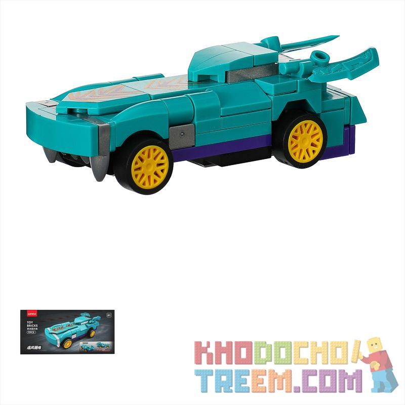 MINISO 607200 607201 607202 607203 607204 607205 607206 607207 non  MINI-BACK CAR 8 SÚNG THÉP BỐN BÁNH PIONEER EAGLE ĐÊM SÔNG SAO TỐC ĐỘ NGỰA HOANG PHANTOM WEILONG ĐUỔI THEO GIÓ CON ĐƯỜNG CƯỠI NGƯỜI ĐIÊN bộ đồ chơi xếp lắp ráp ghép mô hình Mini Racing Pacemaker Đua Xe Mini 640 khối