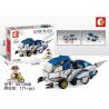 SEMBO 607206A 607206B 607206C 607206D non  KHỦNG LONG TRỞ LẠI XE 4 bộ đồ chơi xếp lắp ráp ghép mô hình Jurassic World FAMOUS CAR Thế Giới Khủng Long 634 khối