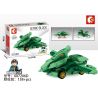 SEMBO 607206A 607206B 607206C 607206D non  KHỦNG LONG TRỞ LẠI XE 4 bộ đồ chơi xếp lắp ráp ghép mô hình Jurassic World FAMOUS CAR Thế Giới Khủng Long 634 khối