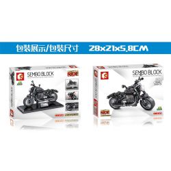 SEMBO 701125 non  TRIUMPH BONEVILLE BOBBER. bộ đồ chơi xếp lắp ráp ghép mô hình Motorcycle Motorbike TRIUMPH BONNEVILLE BOBBER Xe Hai Bánh 245 khối